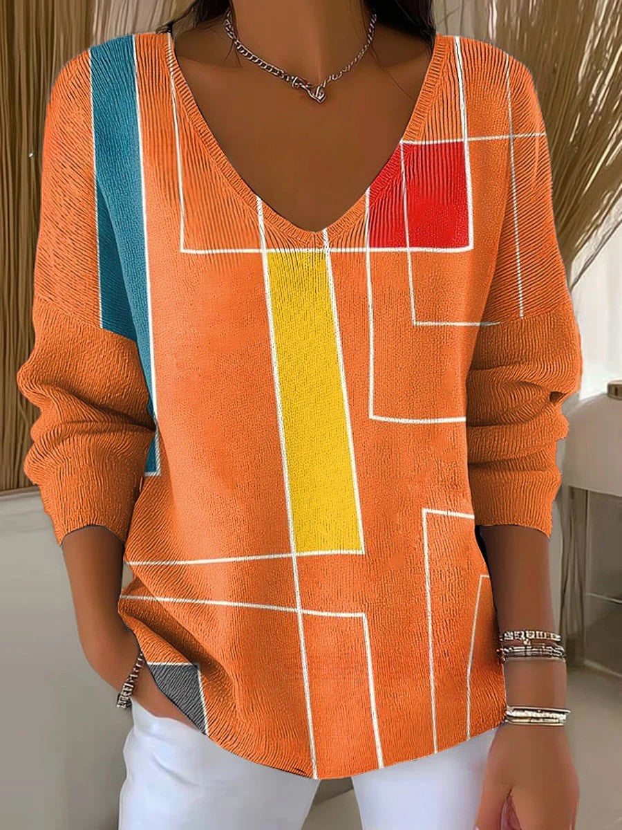 Lunaria | Pullover with V-Neck