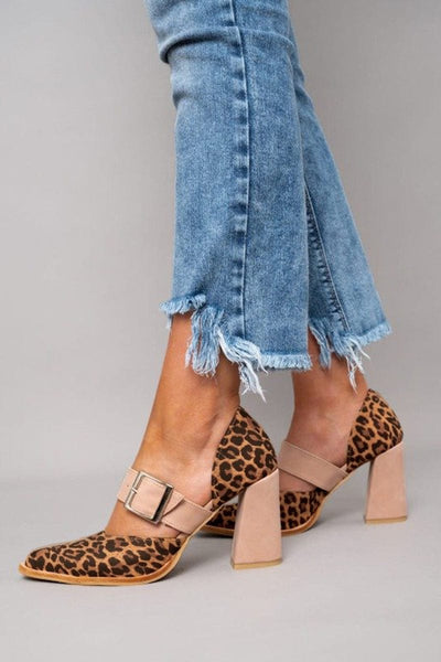 Augusta | Leopard Suede Heels