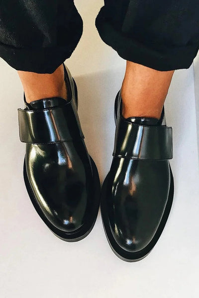 Susani | Polished Strap Loafers
