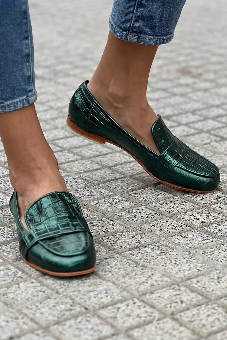 Gaan | Crocodile Effect Loafer
