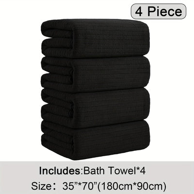 4 Pieces Soft Bath Towels