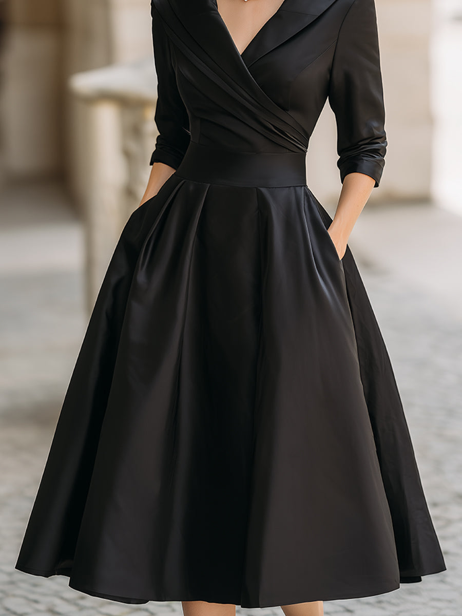 Abygail | Midi Satin Dress