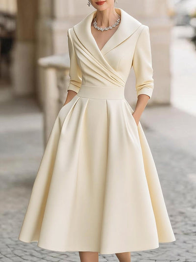 Abygail | Midi Satin Dress