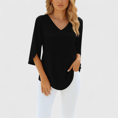 Kylie™ - Sophisticated V-Neck Blouse