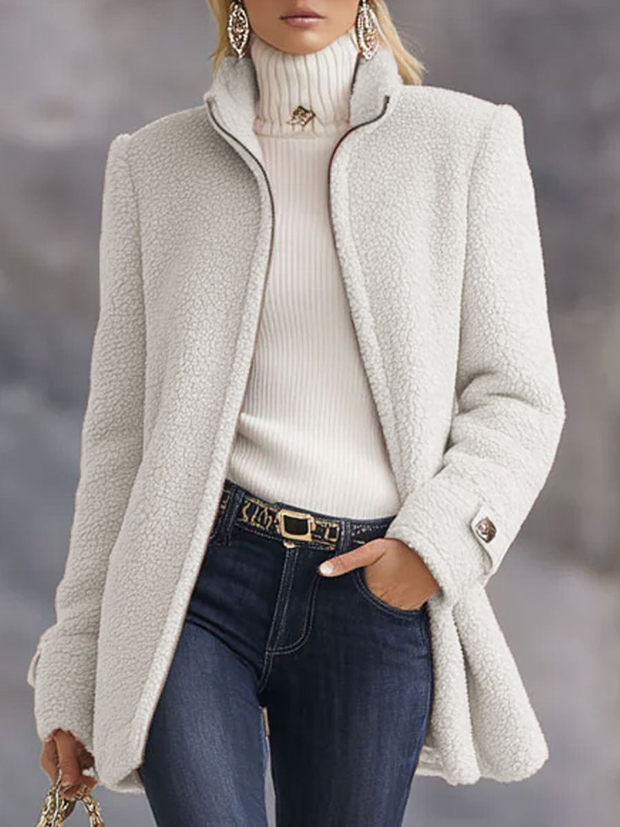 Tayvia | Vintage Polar Fleece Zip-Up Jacket