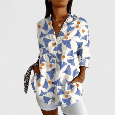 Ophelia™ - Elegant Floral Blouse