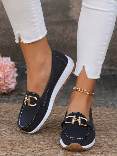 Melissa | Flat Buckle Loafers