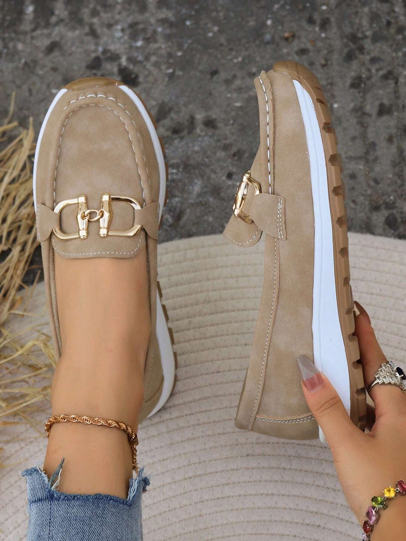 Melissa | Flat Buckle Loafers