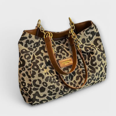 Serene | Leopard Canvas Tote