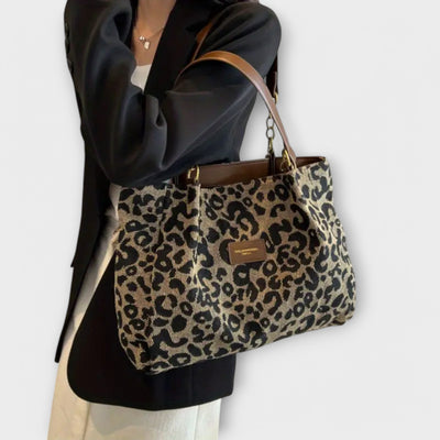 Serene | Leopard Canvas Tote