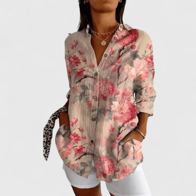 Ophelia™ - Elegant Floral Blouse