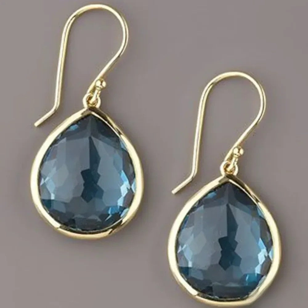 Ryvee |  etro Blue Drop Earrings