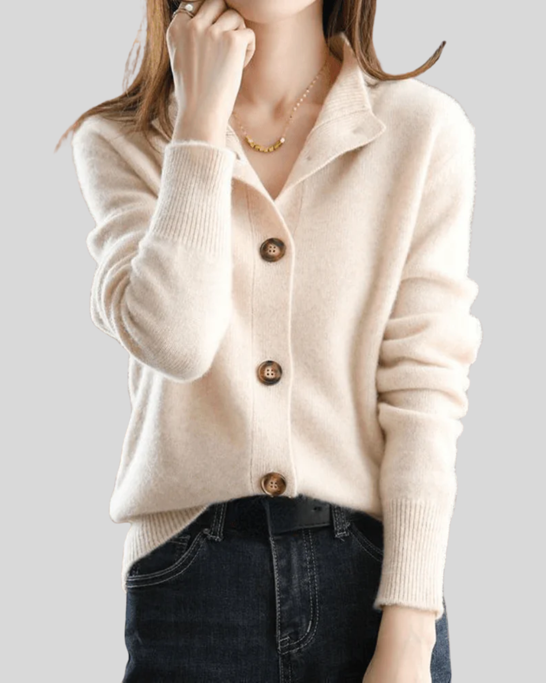 Marion | Retro-Style Cashmere Cardigan