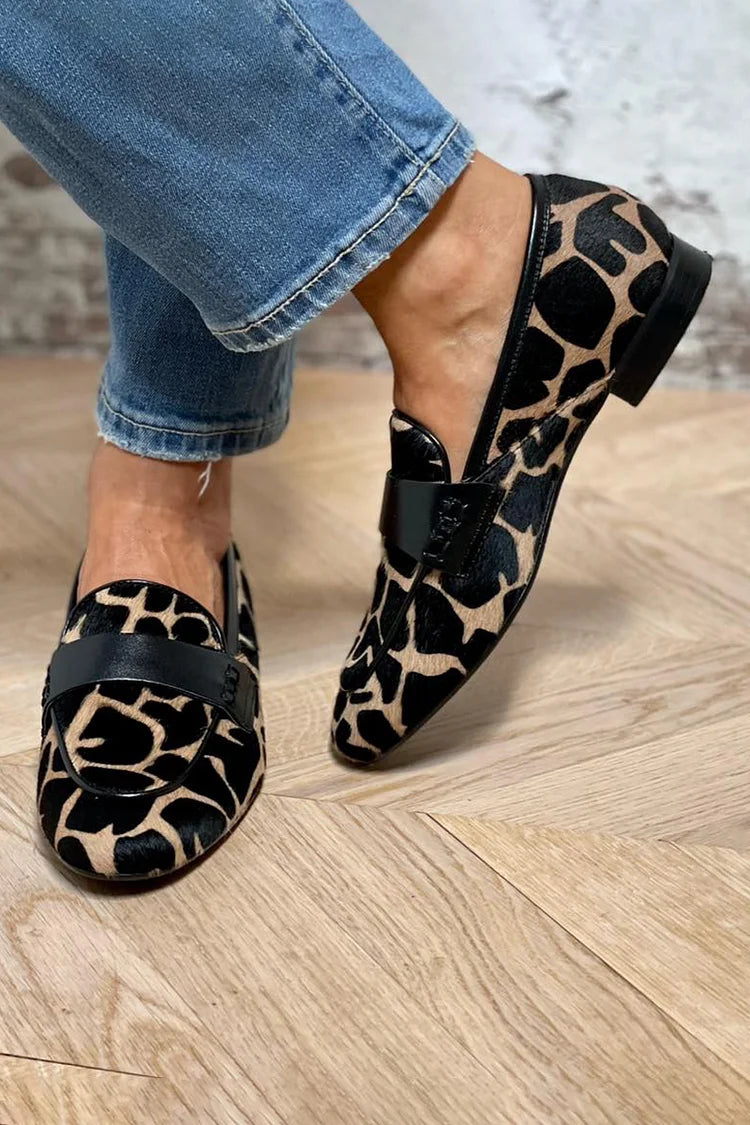 Atari | Animal Print Loafer With Elegant Detail