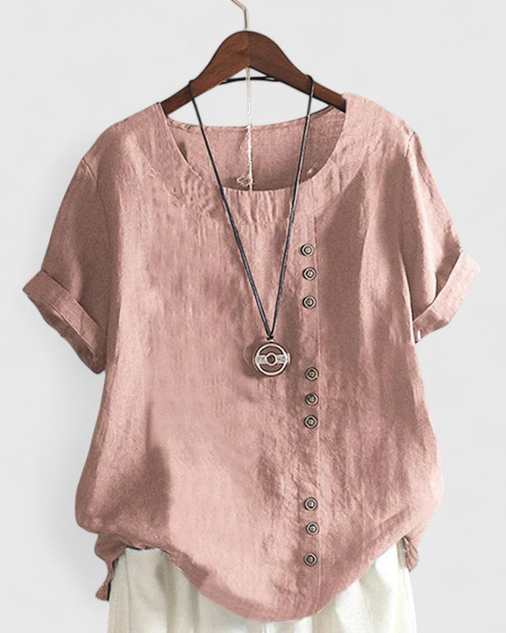 Diana™ - Comfortable Short Sleeve Blouse