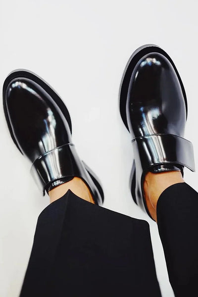 Susani | Polished Strap Loafers