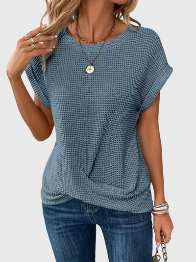 Celine™ - Elegant Blouse with Crew Neck