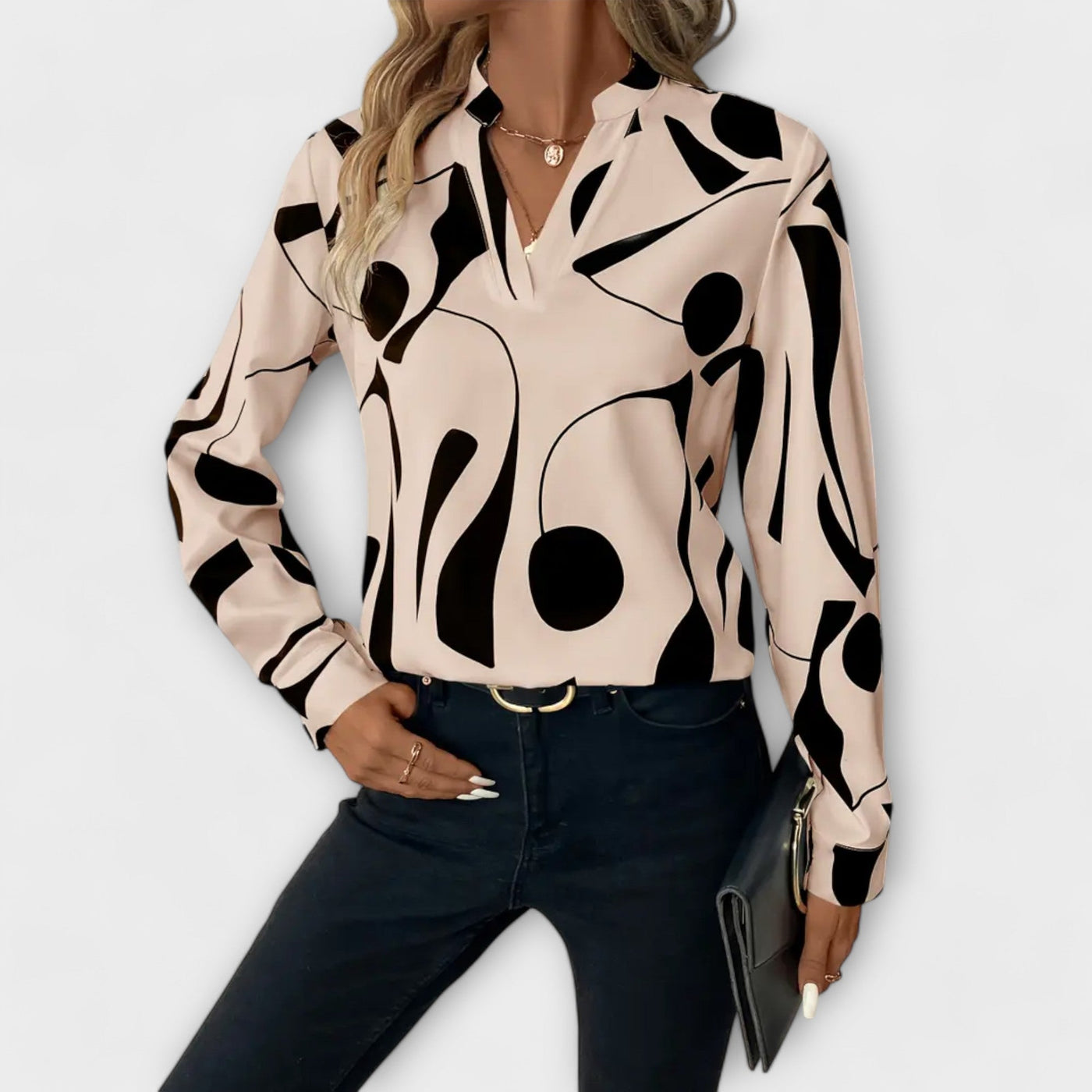 Leila™ - Elegant Blouse With Design