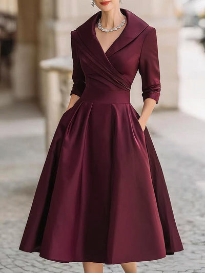 Abygail | Midi Satin Dress