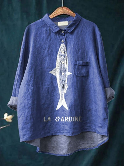 Adelia | Sardine Graphic Shirt