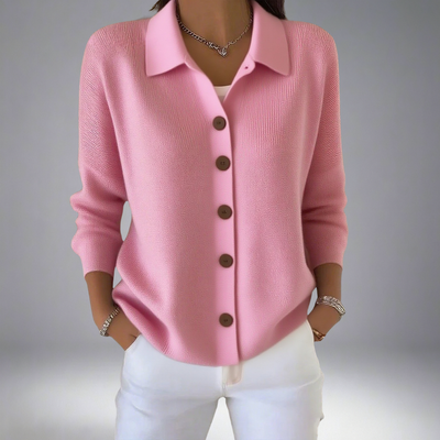 Caidence | Lapel Button Knitted Cardigan Sweater