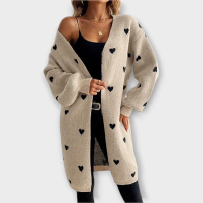 Azmara | Heart Pattern Cardigan