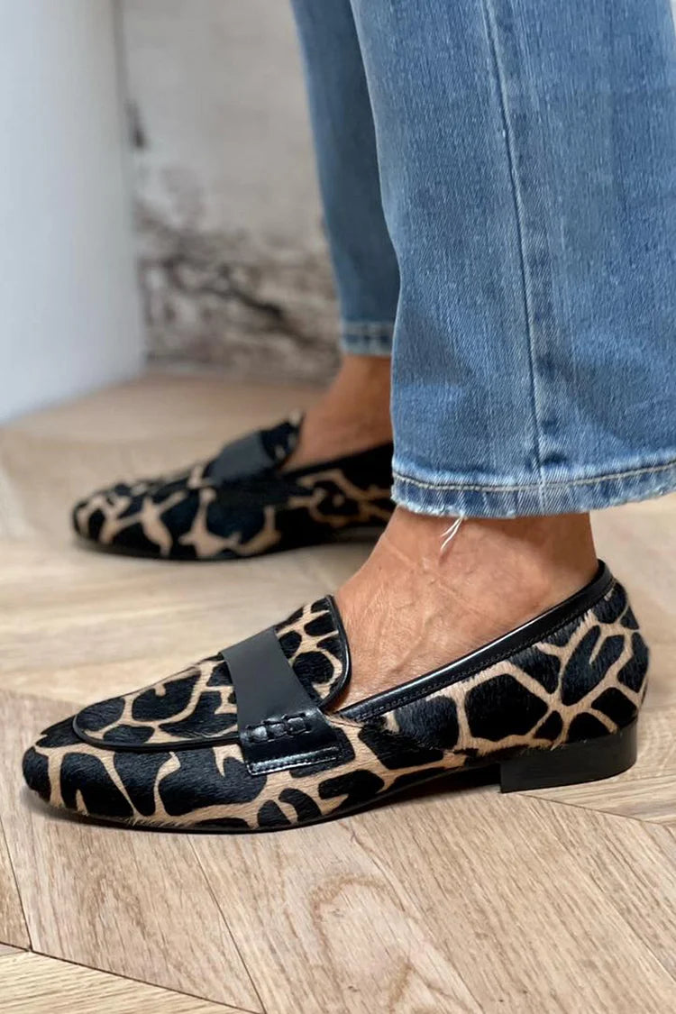 Atari | Animal Print Loafer With Elegant Detail