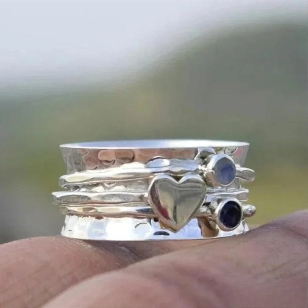Anila | Heart-Shaped Spinner Ring