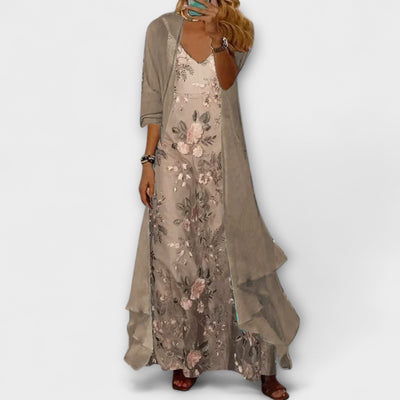 Serenity™ - Elegant Maxi Dress Two-Piece Set