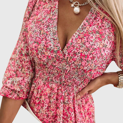 Jana™ - Floral Puff Sleeve Dress