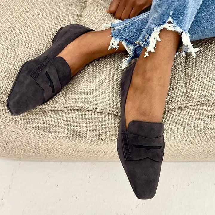 Janice | Suede Loafers