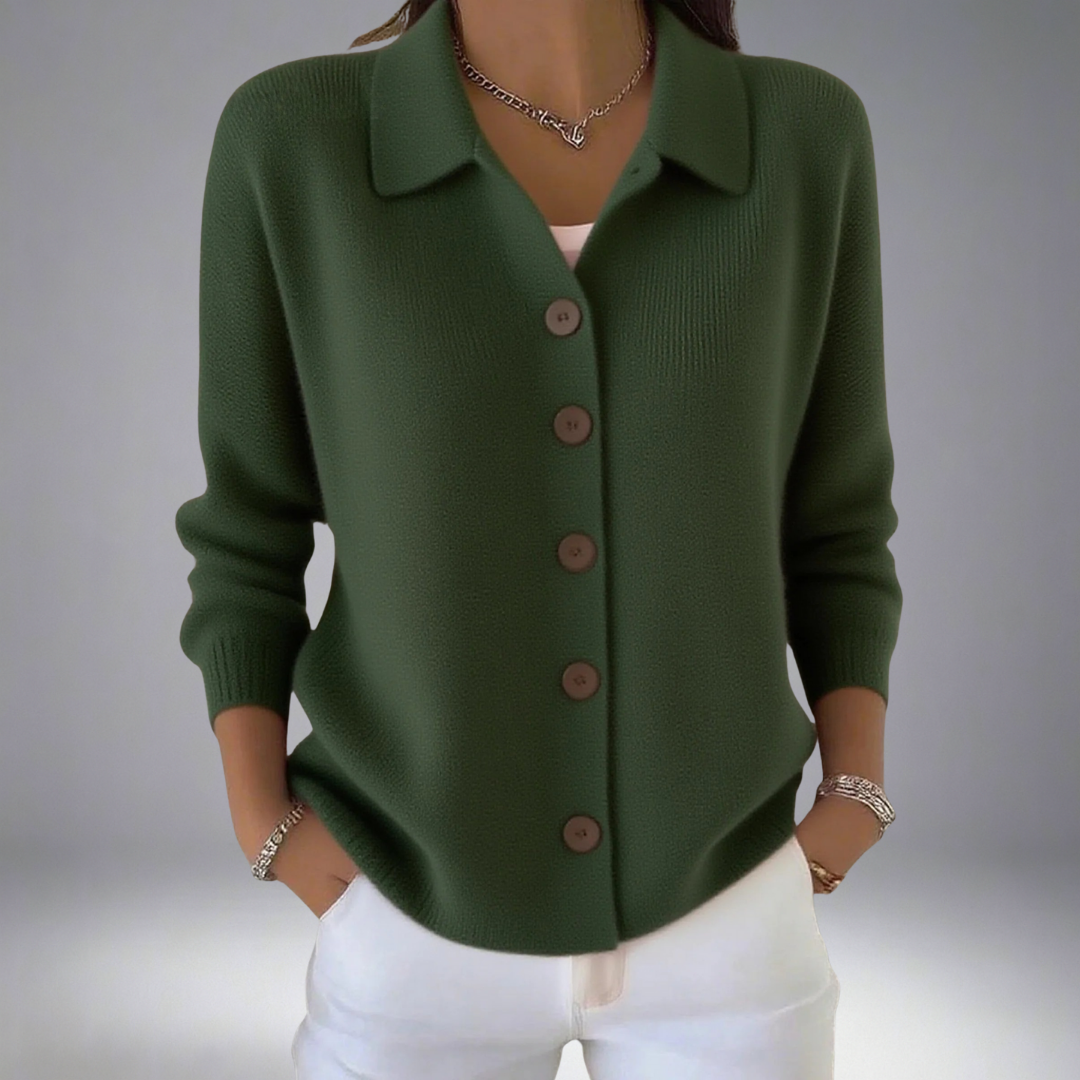 Caidence | Lapel Button Knitted Cardigan Sweater