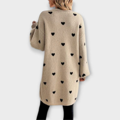 Azmara | Heart Pattern Cardigan