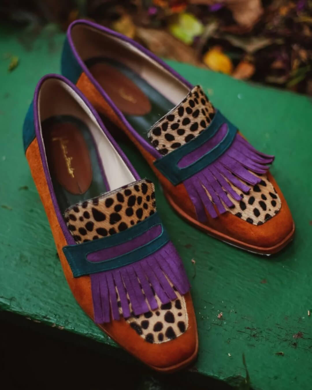 Junifer | Loafer With Fringes And Animal Print