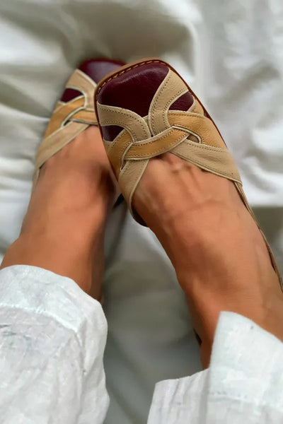 Lotte | Tri-Color Slip-On Flats