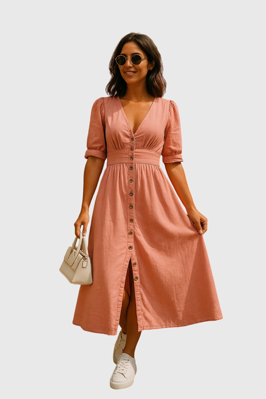 Isabella™ - Elegant Denim Dress