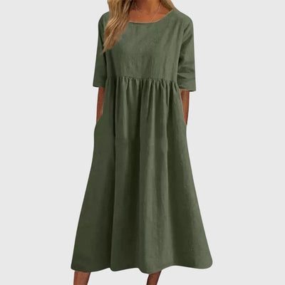 Aaliyah™ - Elegant Short-Sleeved Dress