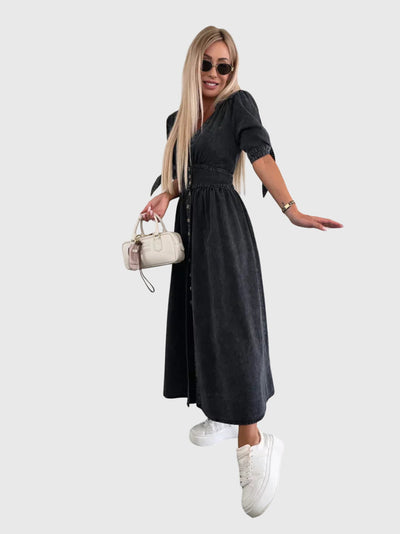 Violet™ - Elegant Denim Dress