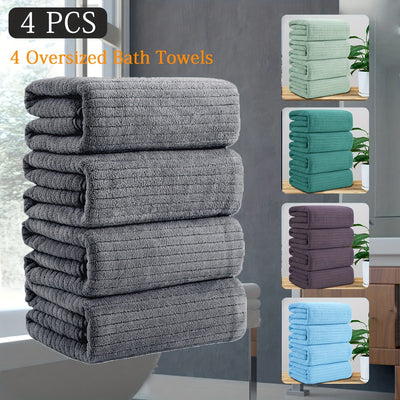4 Pieces Soft Bath Towels