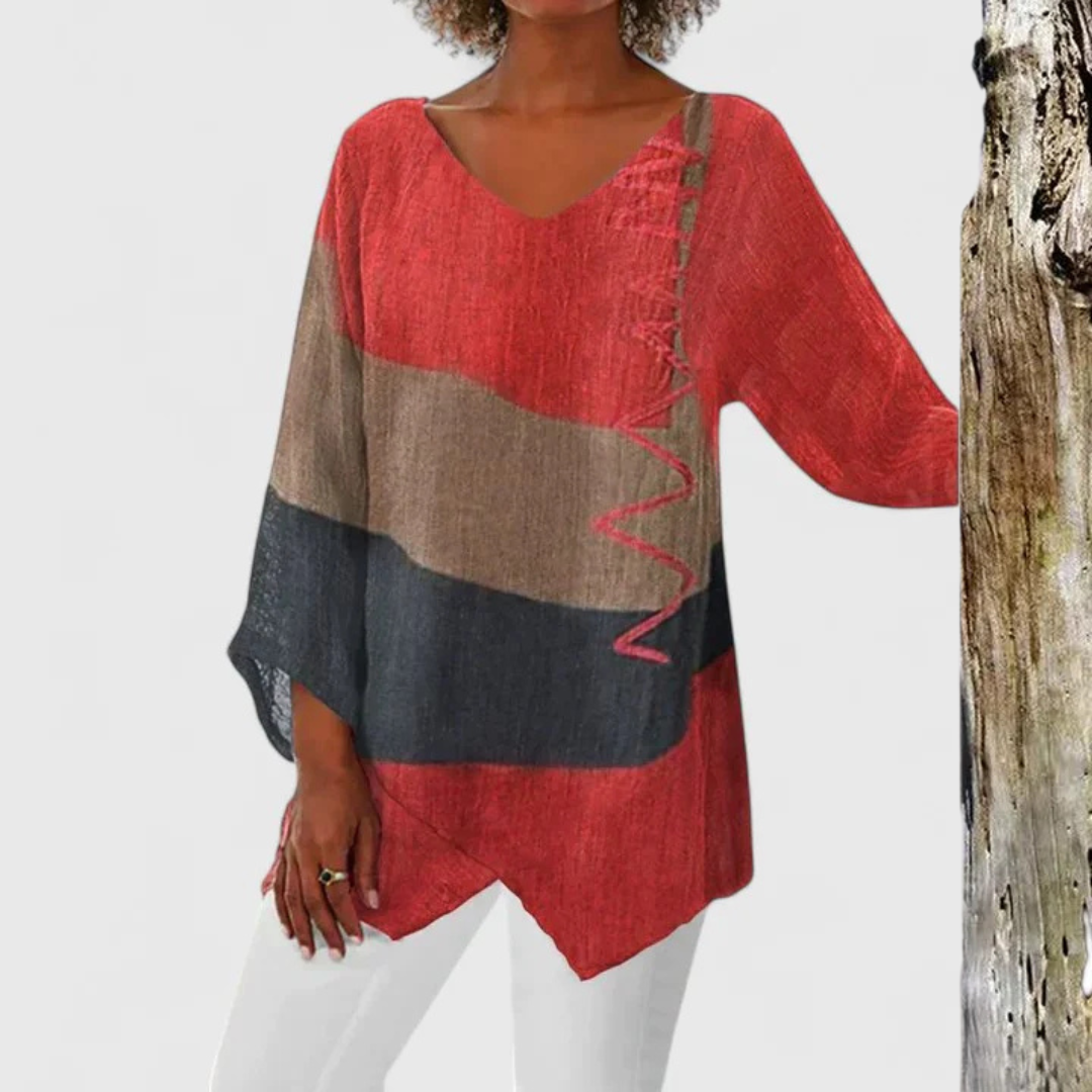 Saylor™ - Sophisticated V-Neck Tunic