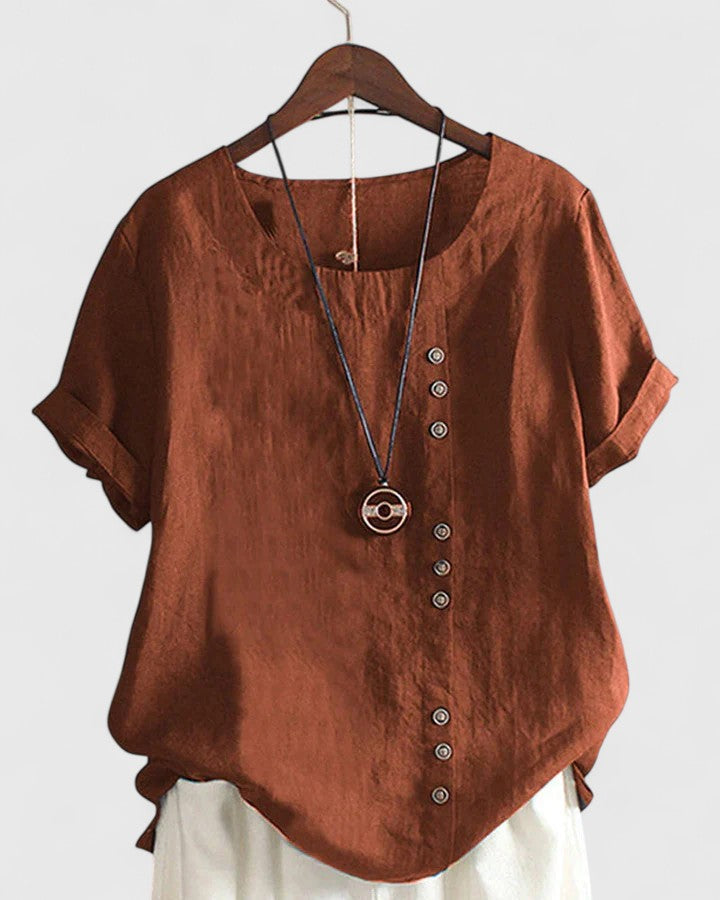 Diana™ - Comfortable Short Sleeve Blouse