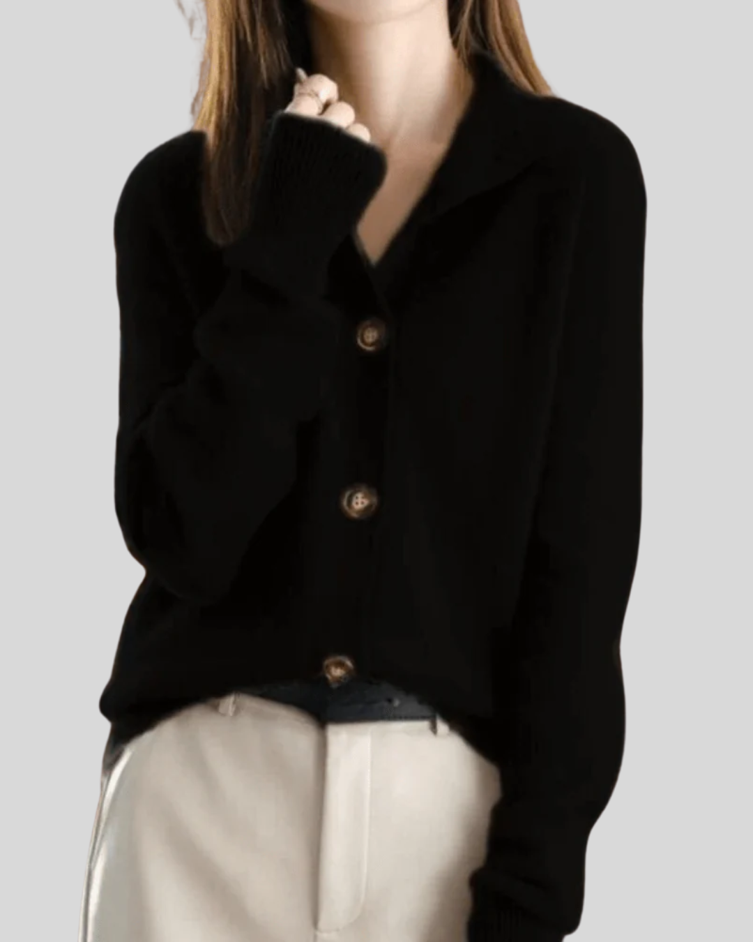Marion | Retro-Style Cashmere Cardigan