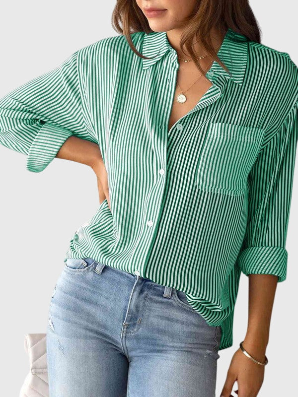 Brianna™ - Collared Neck Shirt
