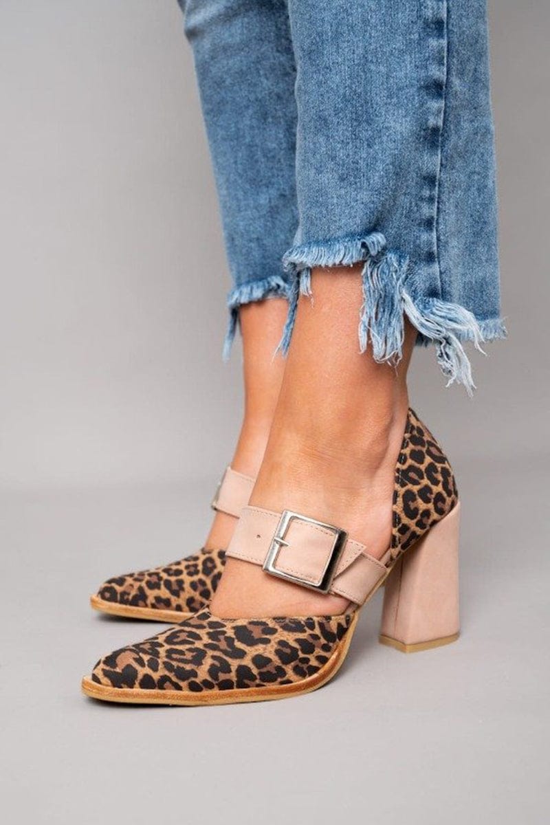 Augusta | Leopard Suede Heels
