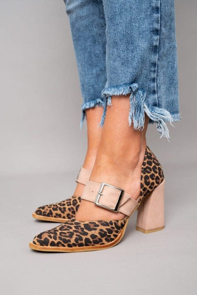 Augusta | Leopard Suede Heels