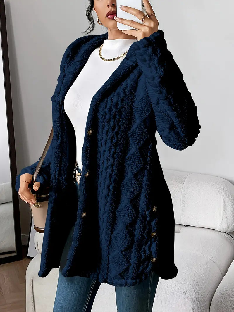 Macella | Plush Hooded Cardigan