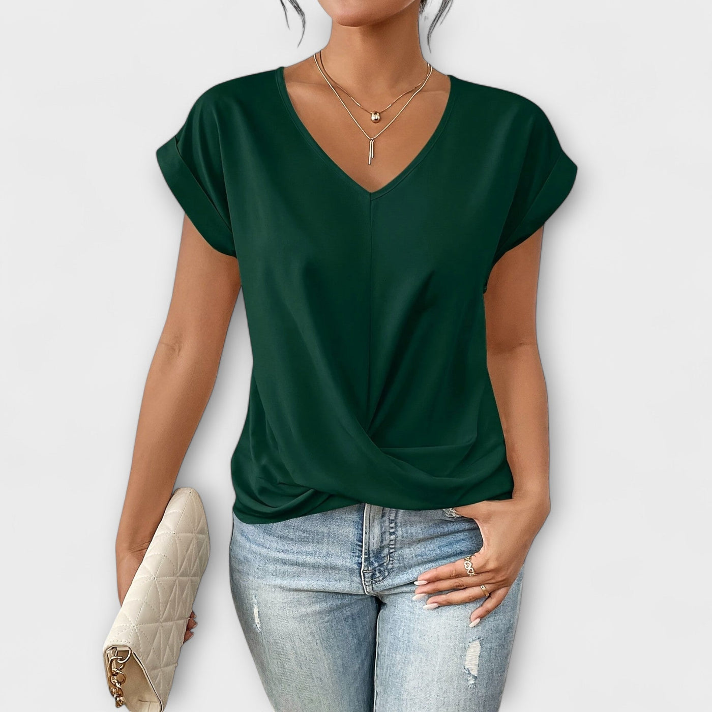 Vanessa™ - Elegant V-neck Top