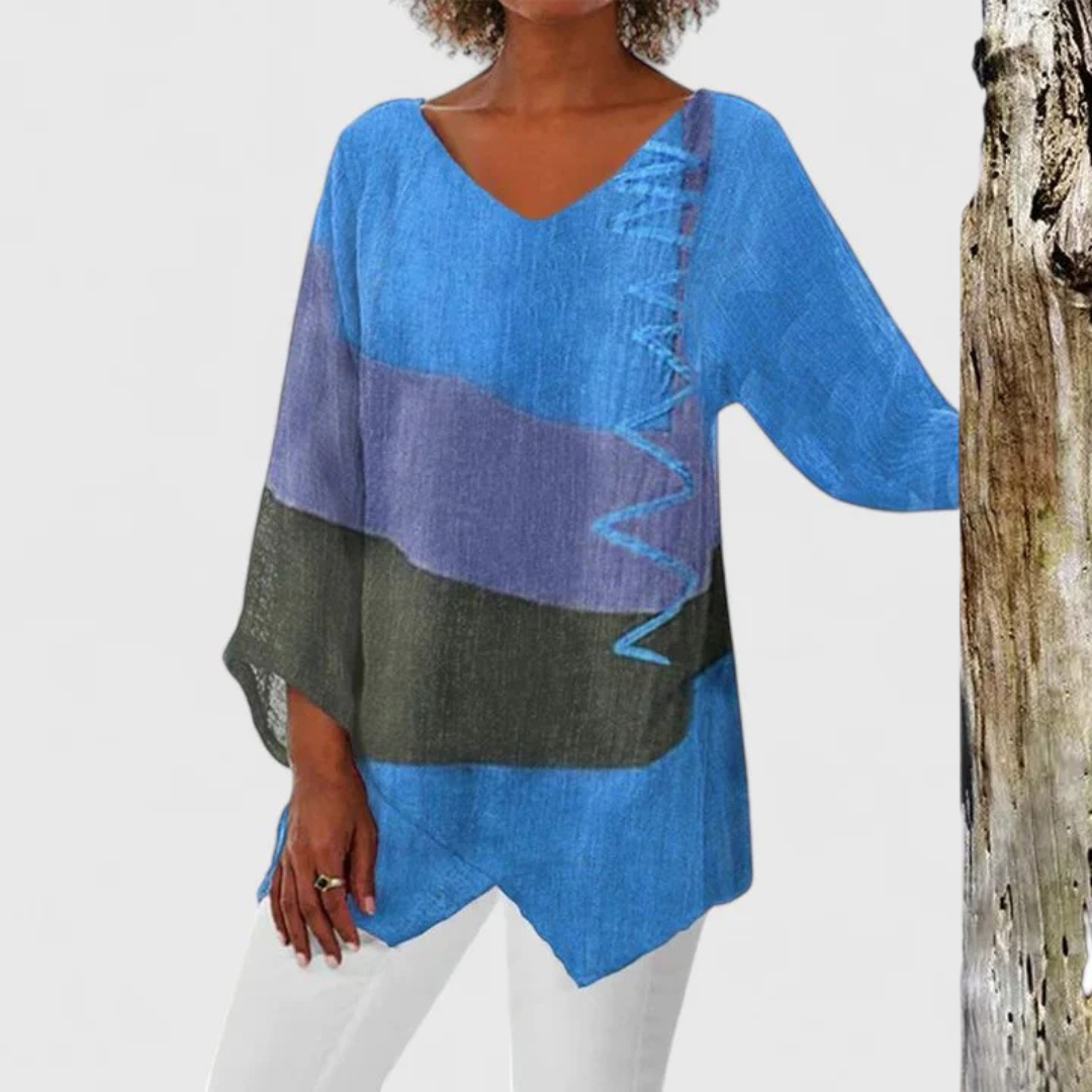 Saylor™ - Sophisticated V-Neck Tunic