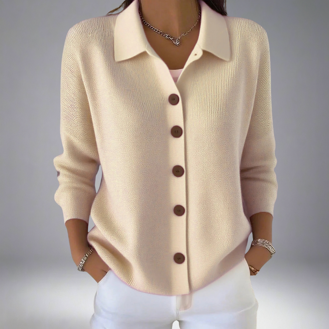 Caidence | Lapel Button Knitted Cardigan Sweater