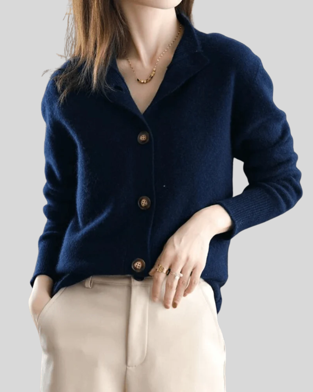 Marion | Retro-Style Cashmere Cardigan
